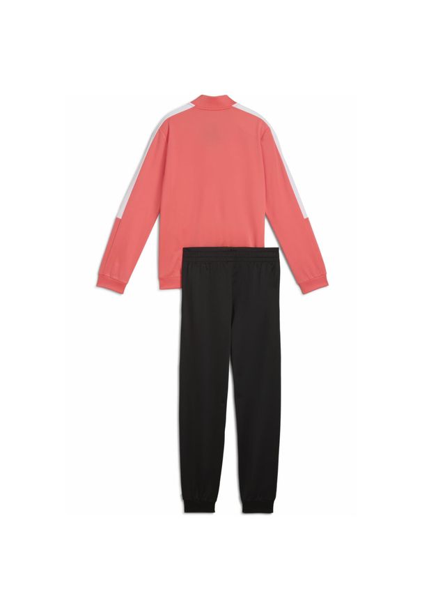 Dres Puma Poly Baseball Suit G, Dzieci. Kolor: czerwony. Materiał: dresówka. Wzór: nadruk