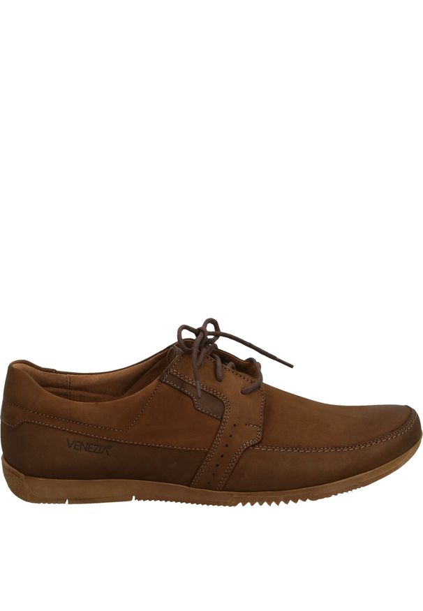 Venezia - PÓŁBUTY MĘSKIE 383 NABU CUOIO. Materiał: skóra, syntetyk, nubuk