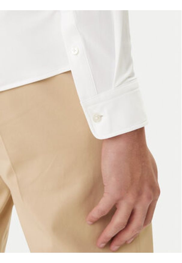 BOSS Koszula P-Liam 50556672 Biały Regular Fit. Kolor: biały. Materiał: syntetyk