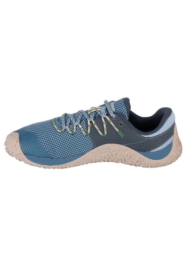 Buty do biegania damskie, Merrell Trail Glove 7. Kolor: niebieski. Materiał: guma, syntetyk, tkanina, materiał