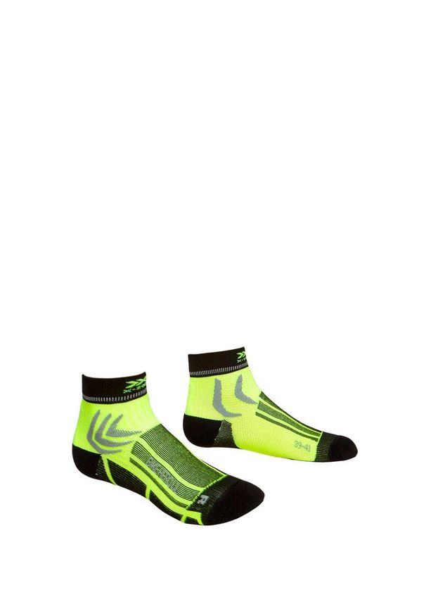 Skarpety rowerowe X-Socks Hero UL 4.0 czarne. Kolor: czarny, żółty, wielokolorowy