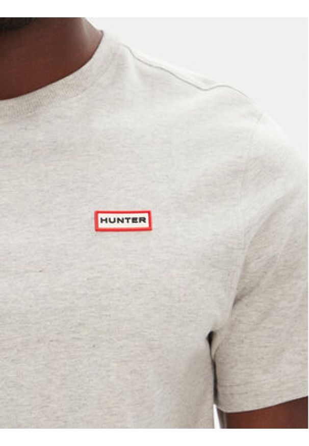 Hunter T-Shirt Tavish HARM0082251 Szary Regular Fit. Kolor: szary. Materiał: bawełna