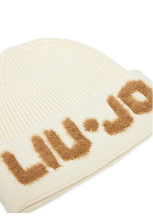 Liu Jo Czapka 2F5059 M0300 Écru. Kolor: kremowy. Materiał: wełna