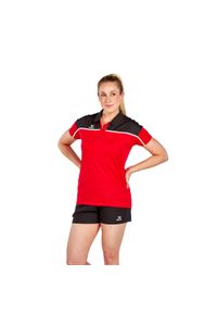 ERIMA - Damska koszulka polo Erima Change. Typ kołnierza: polo. Kolor: czarny, czerwony, wielokolorowy. Sport: piłka nożna #1