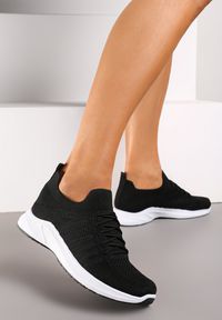Renee - Biało-Czarne Buty Sportowe Denagia. Kolor: biały #4