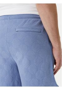 BOSS Szorty sportowe Member 50558883 Błękitny Relaxed Fit. Kolor: niebieski. Materiał: bawełna. Styl: sportowy #3