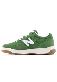 Buty dziecięce New Balance PSB480SA – zielone. Okazja: na uczelnię, na co dzień. Kolor: zielony. Materiał: zamsz. Szerokość cholewki: normalna. Sport: turystyka piesza #2