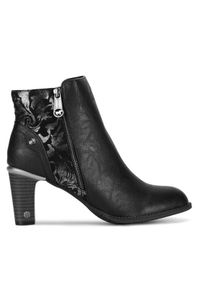 Mustang Botki 1335-501 Czarny. Kolor: czarny. Materiał: materiał #1