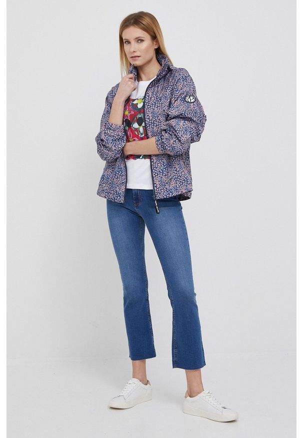 Pepe Jeans kurtka Frances damska przejściowa. Okazja: na co dzień. Typ kołnierza: kaptur. Materiał: materiał. Styl: casual