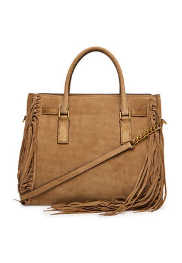 MICHAEL Michael Kors Torebka Hamilton Moderne 30F5ANXS3S Brązowy. Kolor: brązowy. Materiał: skórzane, zamszowe