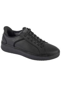 skechers - Buty sportowe Sneakersy męskie, Slip-Ins: Court Break - Suit Sneaker. Kolor: czarny. Sport: turystyka piesza
