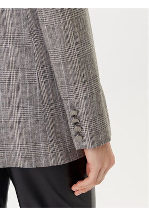 Marella Marynarka Rob 2523046081 Szary Regular Fit. Kolor: szary. Materiał: wiskoza