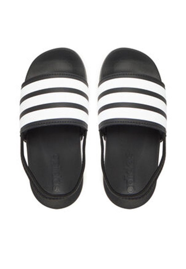Adidas - adidas Sandały adilette Estrap JR5328 Czarny. Kolor: czarny
