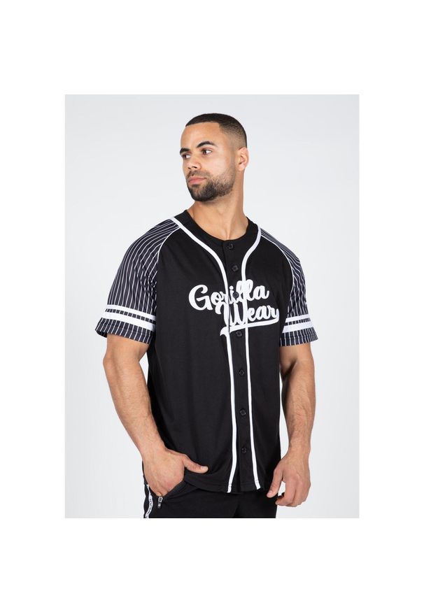 GORILLA WEAR - 82 Koszulka baseballowa - Czarny. Kolor: czarny. Sport: fitness