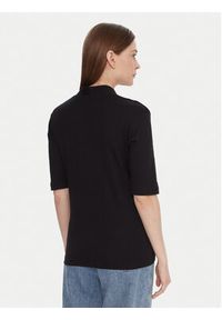 United Colors of Benetton - United Colors Of Benetton Bluzka 3GA2D400U Czarny Slim Fit. Kolor: czarny. Materiał: bawełna #3