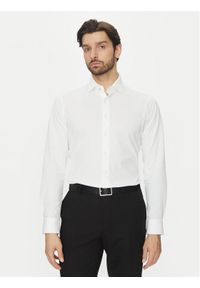 Michael Kors Koszula MD0MD91392 Biały Slim Fit. Kolor: biały. Materiał: bawełna