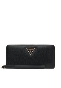 Guess Duży Portfel Damski Laurel II Slg SWZG74 59146 Czarny. Kolor: czarny. Materiał: skóra