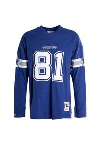 Mitchell & Ness - Dżersej z długim rękawem Dallas Cowboys number. Kolor: niebieski. Materiał: jersey. Długość rękawa: długi rękaw. Długość: długie #1