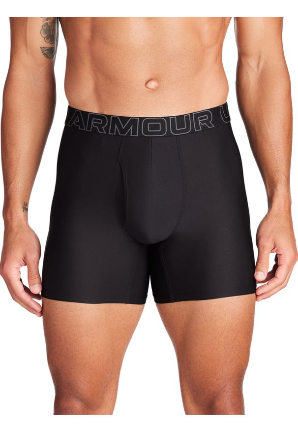 Bielizna treningowa męska (3-pack) Under Armour M UA Perf Tech Mesh 6in - czarna. Kolor: czarny. Materiał: mesh