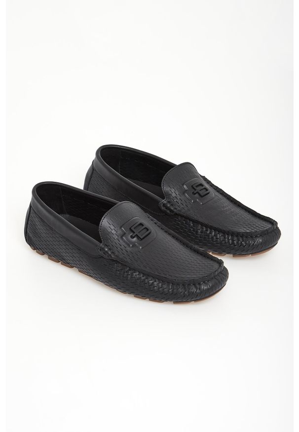 Baldinini - Loafersy męskie skórzane BALDININI. Materiał: skóra