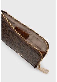 DKNY - Dkny portfel damski kolor brązowy. Kolor: brązowy. Materiał: materiał