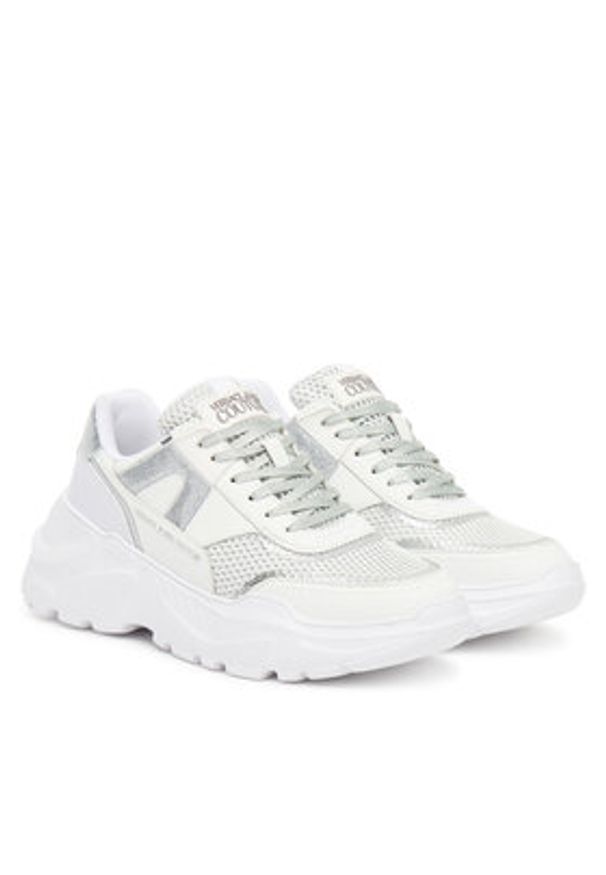 Versace Jeans Couture Sneakersy 79VA3SC4 ZSC79 003 Biały. Kolor: biały. Materiał: skóra