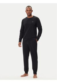 Emporio Armani Underwear Piżama EM000610 AF10776 MC108 Czarny Regular Fit. Kolor: czarny. Materiał: bawełna