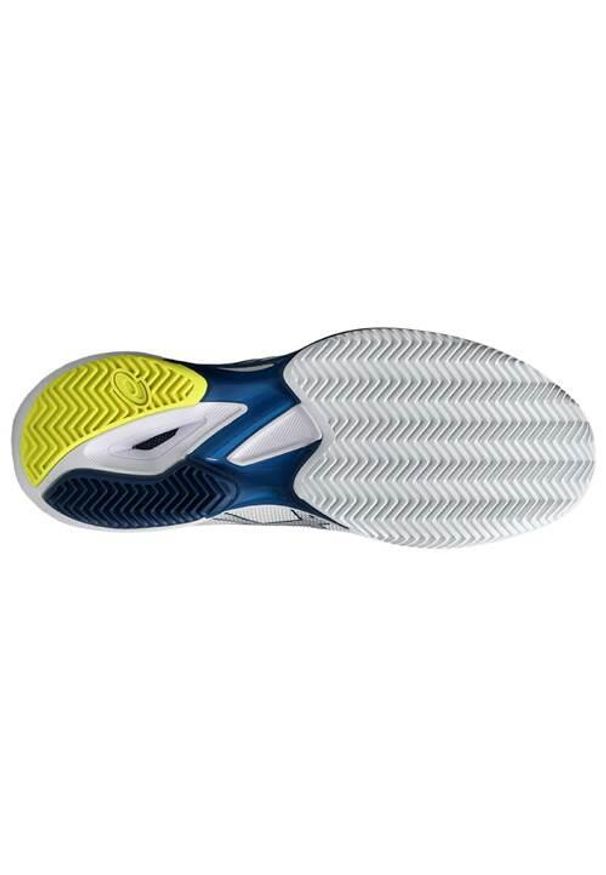Buty do tenisa męskie Asics Solution Speed Ff 3. Zapięcie: sznurówki. Kolor: biały, wielokolorowy. Materiał: materiał, tkanina, syntetyk. Szerokość cholewki: normalna. Sport: tenis