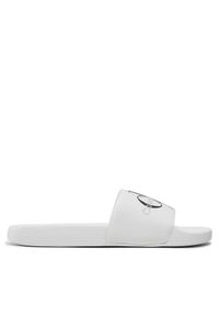 Calvin Klein Jeans Klapki Slide Monogram Co YM0YM00061 Biały. Kolor: biały. Materiał: materiał #1