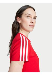 Adidas - adidas Sukienka codzienna Essentials 3-Stripes IY4245 Czerwony Slim Fit. Okazja: na co dzień. Kolor: czerwony. Materiał: bawełna. Typ sukienki: proste. Styl: casual #2