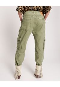 ONETEASPOON - Zielone spodnie Revolution Cargo Low Waist. Stan: obniżony. Kolor: zielony. Materiał: tkanina. Wzór: aplikacja #3