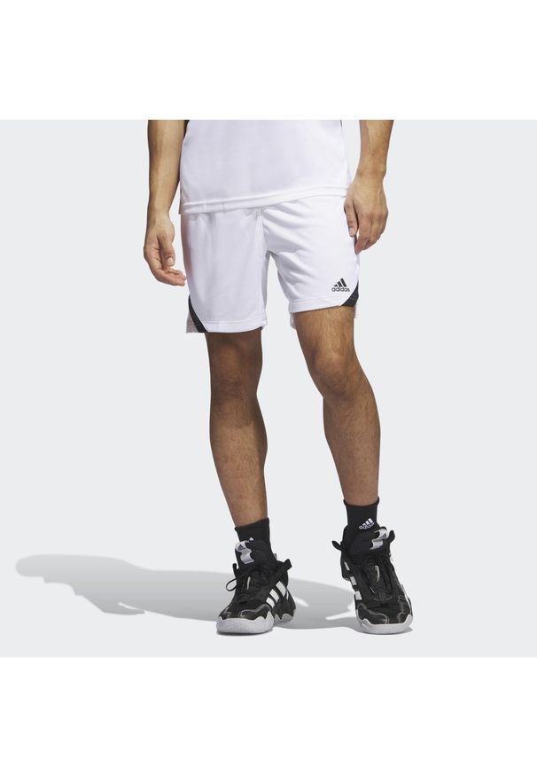 Adidas - Szorty sportowe męskie adidas. Kolor: czarny, biały, wielokolorowy. Materiał: materiał. Sport: fitness