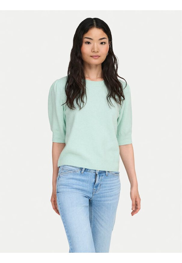 only - ONLY Sweter Rica 15318551 Zielony Regular Fit. Kolor: zielony. Materiał: syntetyk