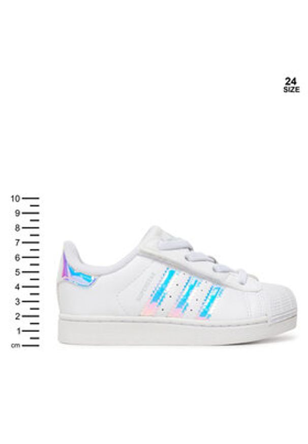 Adidas - adidas Sneakersy Superstar II Cf El I JQ1791 Biały. Kolor: biały. Materiał: skóra. Model: Adidas Superstar