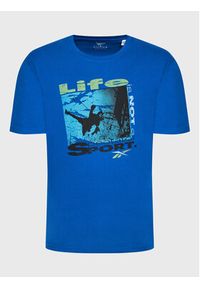 Reebok T-Shirt Series Spectator Sport HH8553 Niebieski Relaxed Fit. Kolor: niebieski. Materiał: bawełna. Styl: sportowy #5