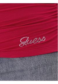 Guess Top W5YP28 KACM2 Czerwony Regular Fit. Kolor: czerwony #4