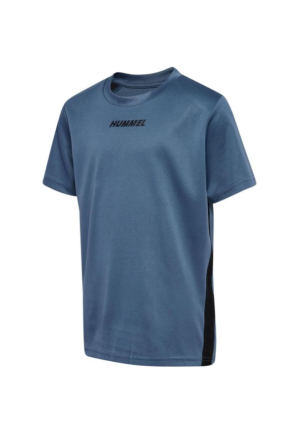 Koszulka sportowa T-shirt Hummel Multi Poly Jersey Kids. Kolor: niebieski. Materiał: jersey