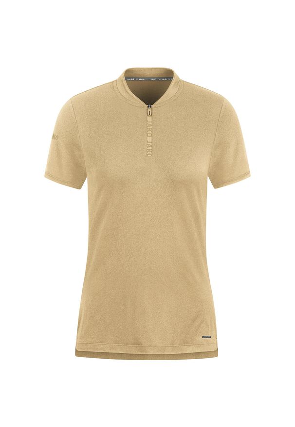 Damska koszulka polo Jako Pro Casual. Typ kołnierza: polo. Kolor: beżowy. Materiał: materiał. Sport: piłka nożna