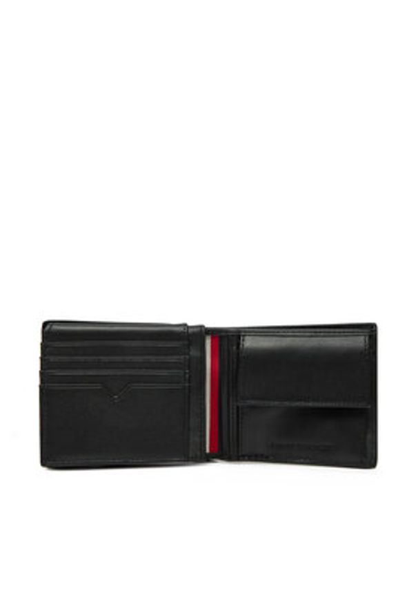 TOMMY HILFIGER - Tommy Hilfiger Portfel męski AM0AM13039 Czarny. Kolor: czarny. Materiał: skóra