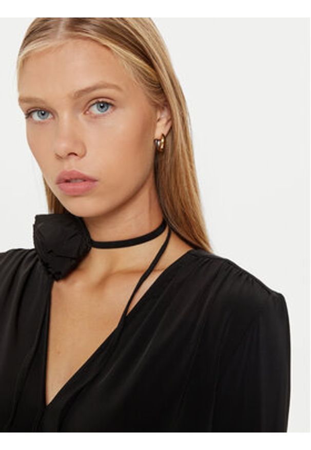Marella Bluzka Rigolo 2423946102 Czarny Regular Fit. Kolor: czarny. Materiał: wiskoza