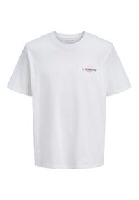 Jack & Jones T-Shirt Corals Tee 12288345 Biały Regular Fit. Kolor: biały. Materiał: bawełna #5