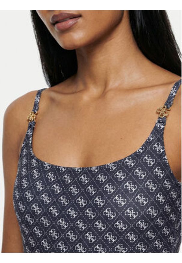 Guess Strój kąpielowy E6GJ47 KCBJ0 Granatowy. Kolor: niebieski. Materiał: syntetyk