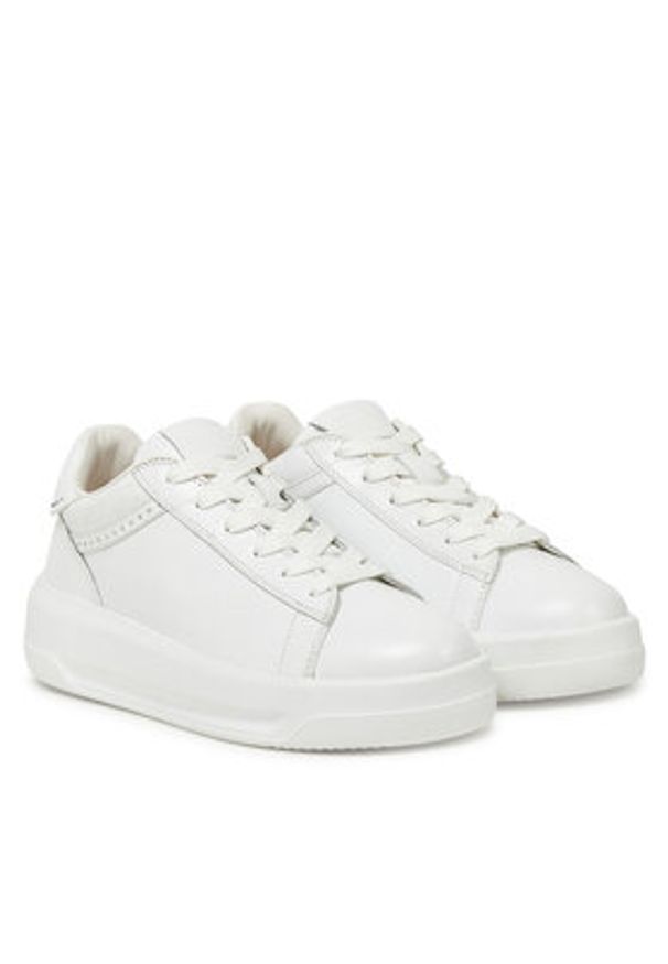 Love Moschino - LOVE MOSCHINO Sneakersy JA15535G0MIA0100 Biały. Kolor: biały. Materiał: skóra