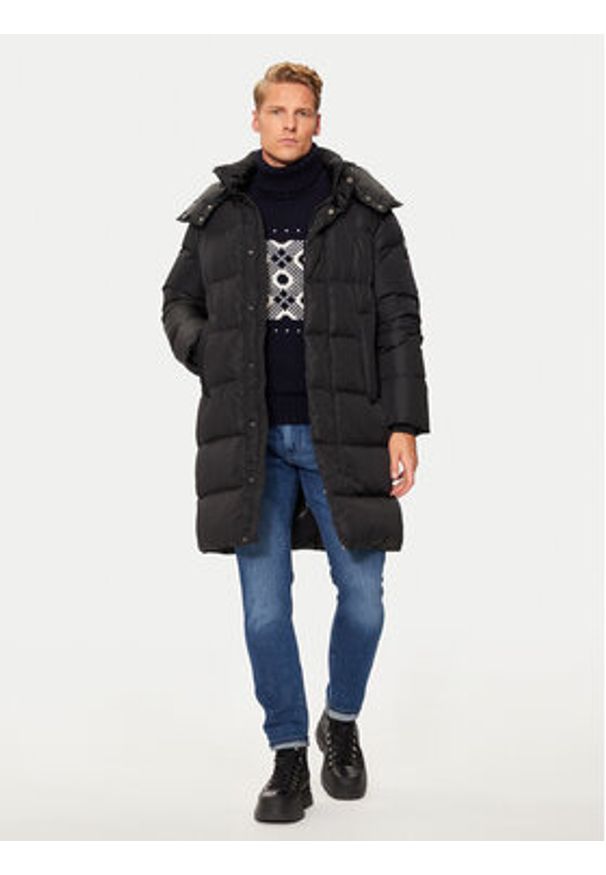 Bomboogie Kurtka puchowa CM8774TTNP4 Czarny Regular Fit. Kolor: czarny. Materiał: syntetyk