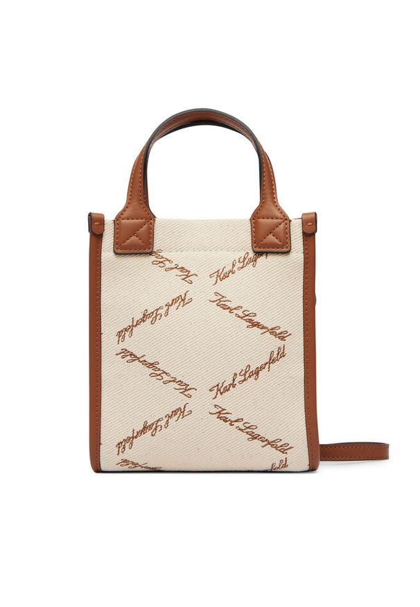 Karl Lagerfeld - Torebka KARL LAGERFELD. Kolor: beżowy