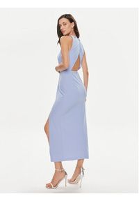 Imperial Sukienka koktajlowa AERNHAW Fioletowy Slim Fit. Kolor: fioletowy. Materiał: syntetyk. Styl: wizytowy