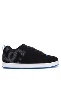 DC Sneakersy COURT GRAFFIK DC01661063 Czarny. Kolor: czarny. Materiał: nubuk, skóra