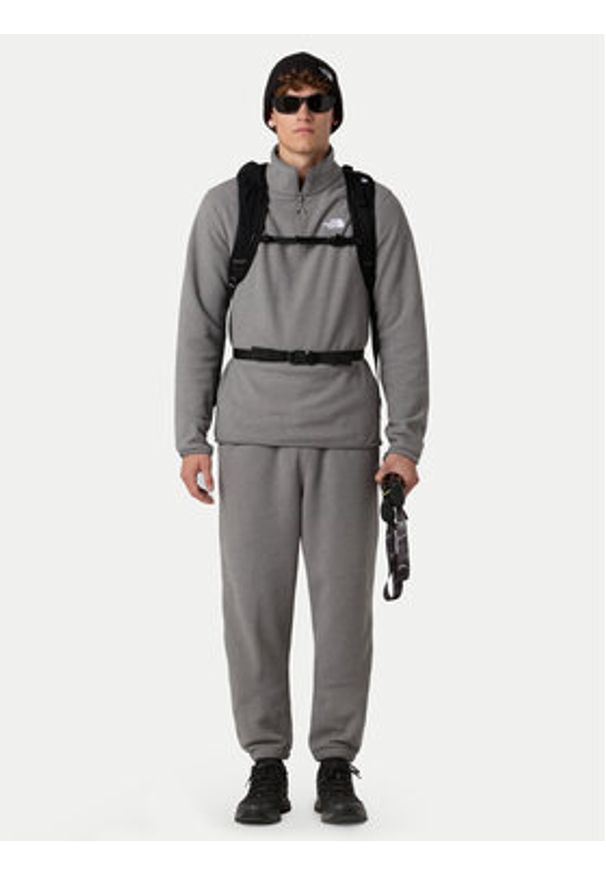 The North Face Polar Glacier NF0A8D0Q Szary Regular Fit. Kolor: szary. Materiał: syntetyk