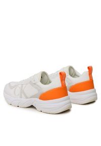 Calvin Klein Jeans Sneakersy Retro Tennis Mesh YM0YM00638 Biały. Kolor: biały. Materiał: skóra #4