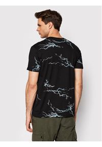 Alpha Industries T-Shirt Lightning Aop 106500 Czarny Regular Fit. Kolor: czarny. Materiał: bawełna